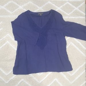 Vintage Tommy Bahama Women's Baggy Over Shirt Long Sleeved Size L/G V-Neck Linen